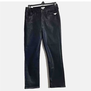 Good American Woman High Rise Straight Fit Coated Jean Size: 15